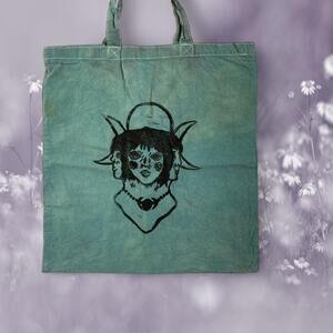 Triple moon goddess tote bag
